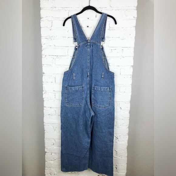 Vintage 90’s No Boundaries Raw Hem Denim Jean Overalls - Picture 4 of 7